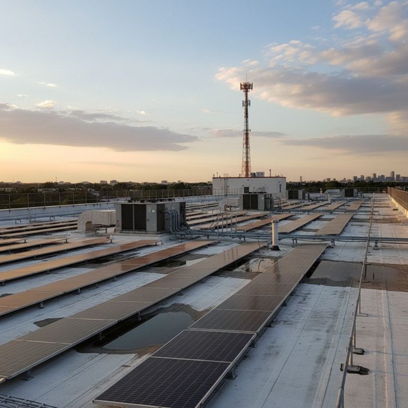 Commercial Solar Installation detail